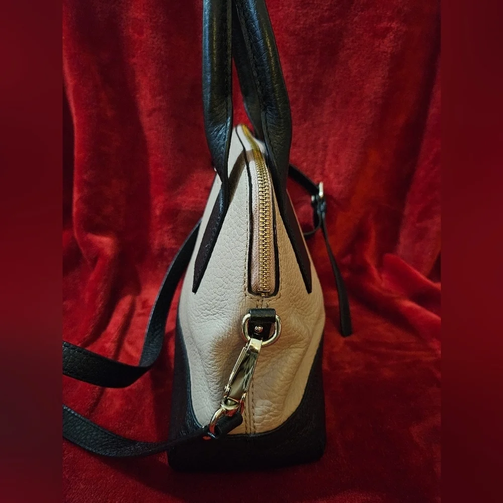 Kate Spade Southpark Avenue Jenny  Black & Pink/Rose Beige Satchel/Shoulder Bag